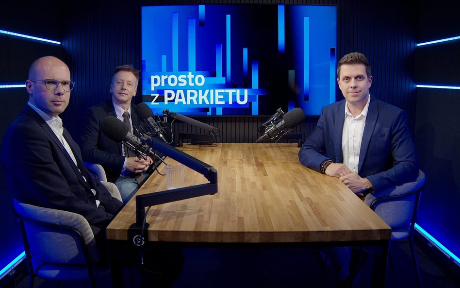 Gośćmi Przemysława Tychmanowicza w Parkiet TV byli (od lewej): Radosław Cholewiński, członek zarządu