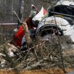 Wrak Tu-154M na miejscu katastrofy pod Smoleńskiem