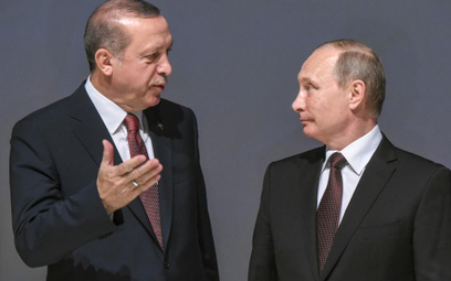 Prezydent Rosji Władimir Putin i prezydent Turcji Recep Tayyip Erdogan.