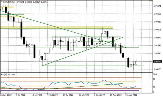 Wykres dzienny EURUSD