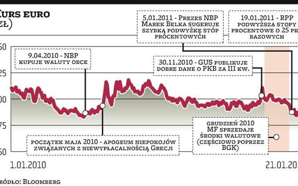 Rok testu siły złotego