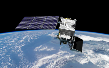 Model satelity PACE krążącego wokół Ziemi.