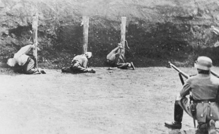Sosnowiec 1940 r. Niemcy publicznie rozstrzeliwują Polaków
