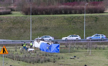 Miejsce śmiertelnego wypadku na autostradzie A2 na wysokości Torzymia