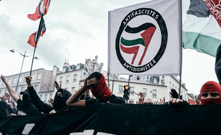 Demonstracja antyfaszystów we Francji