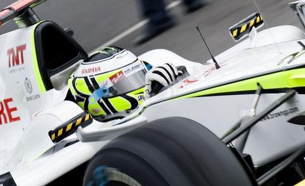 Jenson Button na dzisiejszym treningu