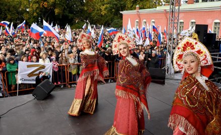 Petersburski koncert poparcia dla „referendów” przeprowadzanych na południu i wschodzie Ukrainy