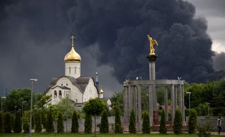 Słup dymu nad Moskwą po ukraińskim ataku