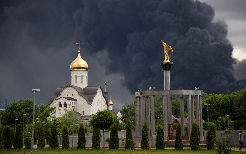 Słup dymu nad Moskwą po ukraińskim ataku