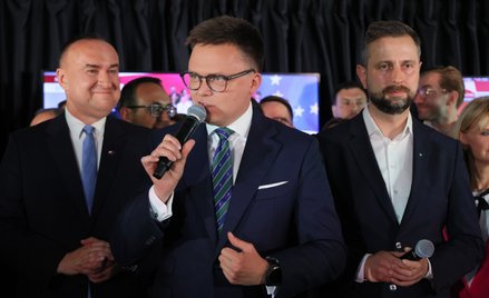 Wybory do Parlamentu Europejskiego 2024. Liderzy Trzeciej Drogi, marszałek Sejmu Szymon Hołownia i w