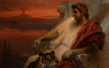 „Neron w Baiae” został przez Jana Stykę namalowany ok. 1900 r. Zaginął w czasie II wojny światowej