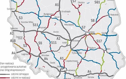 Do 2025 roku ma powstać 3840 km nowych autostrad i dróg ekspresowych.