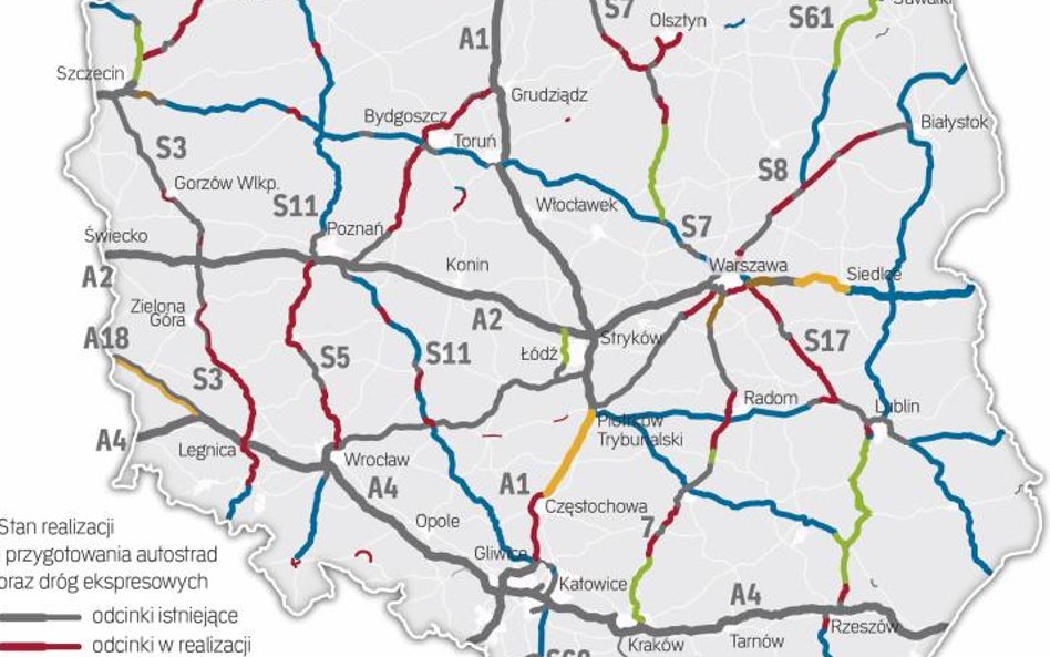 Do 2025 roku ma powstać 3840 km nowych autostrad i dróg ekspresowych.