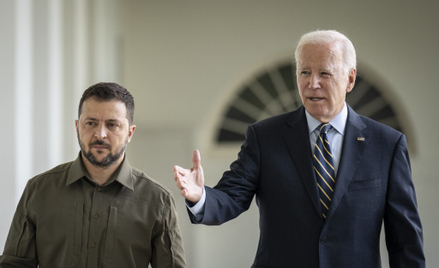 Wołodymyr Zełenski i Joe Biden