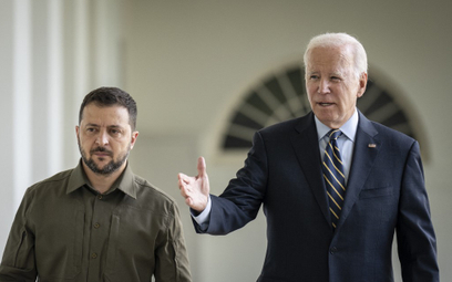 Wołodymyr Zełenski i Joe Biden