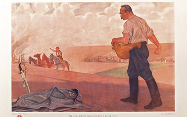 Piłsudski jako „Siewca”, w rysunku Józefa Świrysz-Ryszkiewicza z 1929 roku