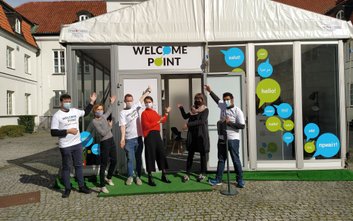 Welcome Point to miejsce dedykowane nowym studentom, doktorantom i pracownikom uczelni, zwłaszcza os