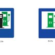 Dwa nowe znaki drogowe informujące o punktach ładowania pojazdów elektrycznych