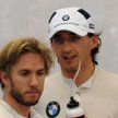 Robert Kubica (P) i jego dawny partner z BMW Sauber Nick Heidfeld (L)
