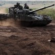 Czołgiści z 93. Brygady Zmechanizowanej na szkoleniu wojskowym w pobliżu linii frontu w obwodzie don