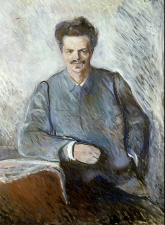 Edvard Munch, „Portret Augusta Strindberga”, 1892 r