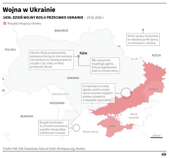 Tak wyglądała sytuacja na froncie w 1436 dniu wojny