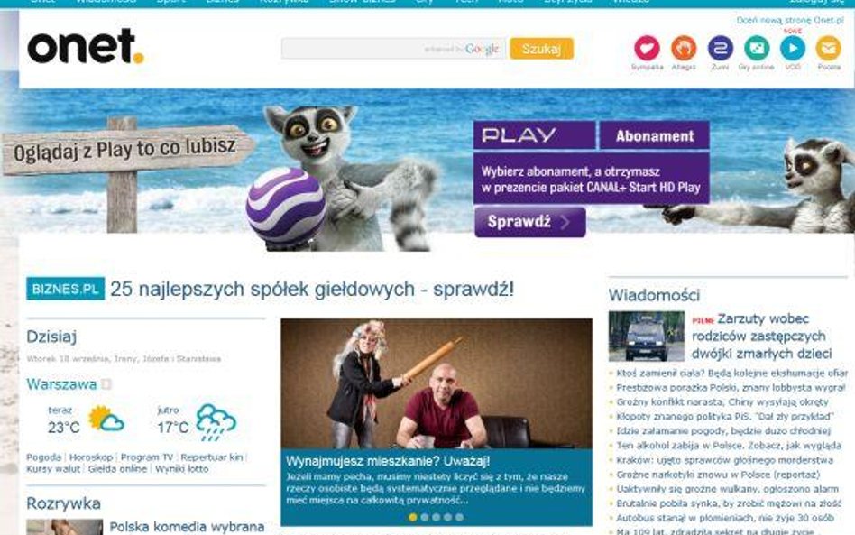 Ringier Axel Springer może przejąć Onet