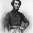 Alexander Gordon Laing (1794–1826) w mundurze pułku Ochotników Księcia Walii – jeszcze bez dystynkcj