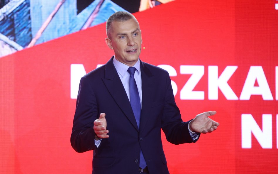 Prezydent Włocławka Krzysztof Kukucki podczas konwencji Lewicy