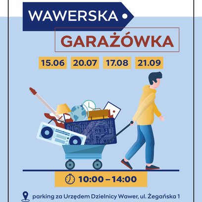 Wawerska Garażówka to sposób na sprzedaż zalegających przedmiotów, którym inni mogą dać drugie życie