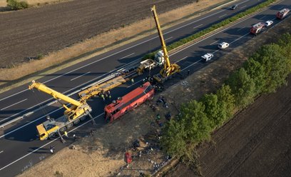 Wypadek polskiego autokaru na Węgrzech. Prokuratura wszczęła śledztwo