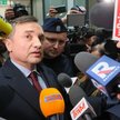 Zbigniew Ziobro w studiu Telewizji Republika, tuż przed zatrzymaniem