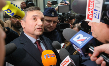 Zbigniew Ziobro w studiu Telewizji Republika, tuż przed zatrzymaniem