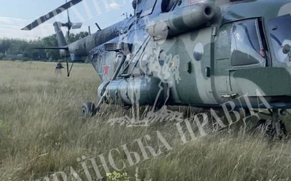 Śmigłowiec Mi-8 rosyjskich sił zbrojnych, który wylądował na Ukrainie