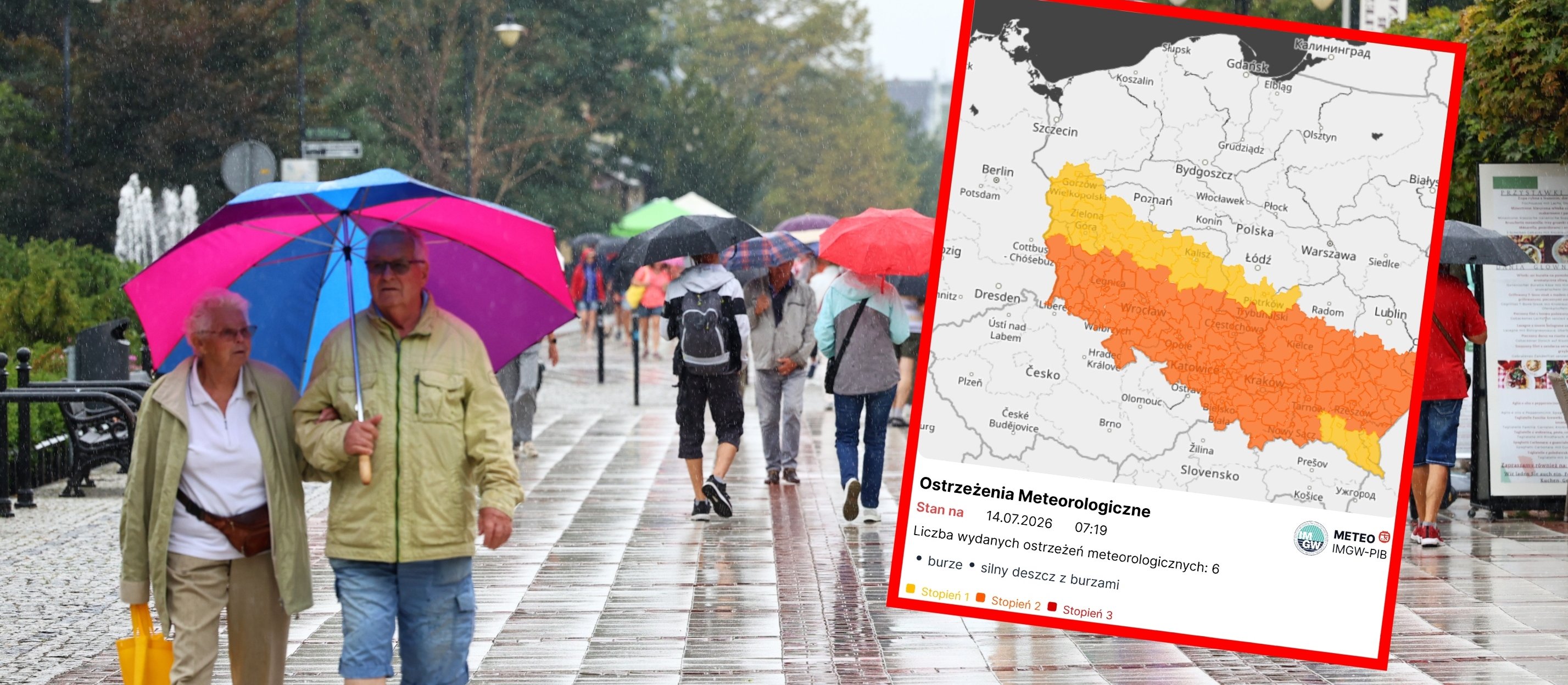 Nadchodzi załamanie pogody. Porywisty wiatr i ulewny deszcz to nie wszystko