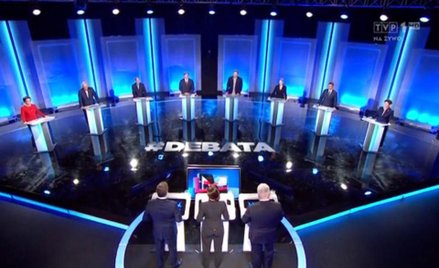 Mniejsza oglądalność debaty ośmiu