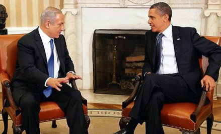 Izraelski premier Beniamin Netanjahu i prezydent USA Barack Obama spotkali się w poniedziałek po poł