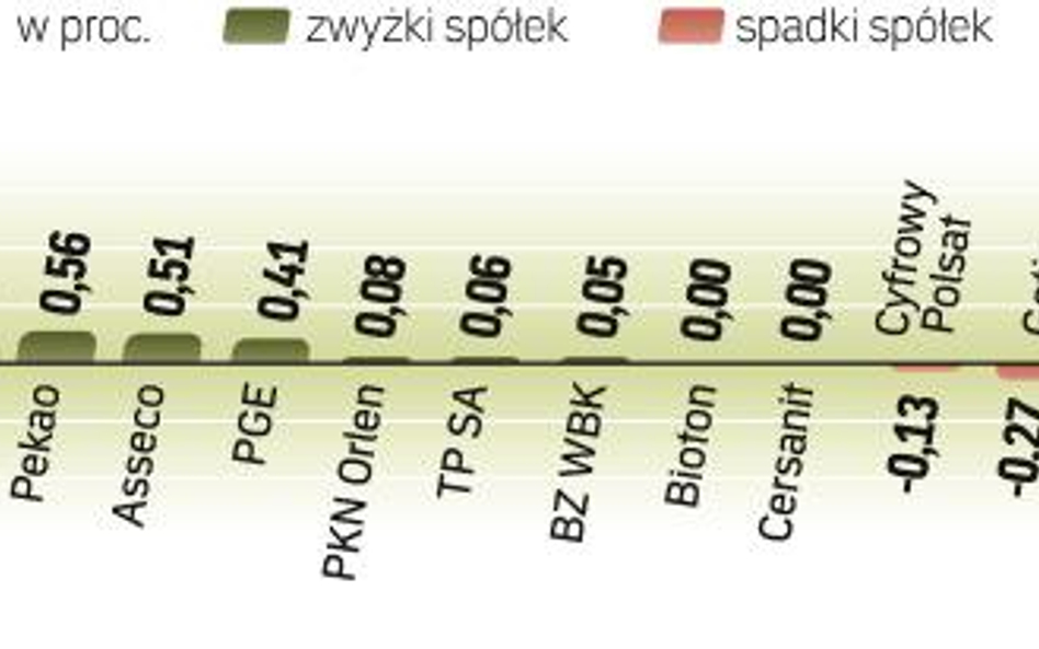 Piątek był na warszawskiej giełdzie dość spokojnym dniem. Mimo to, gdyby nie wyprzedaże akcji na Wal