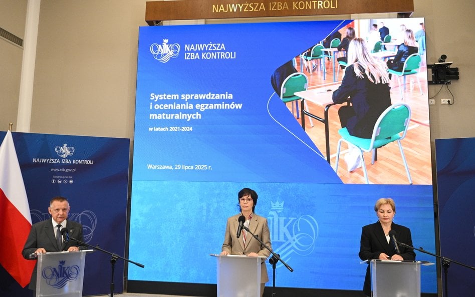 Konferencja prasowa tow. prezentacji wyników kontroli „System sprawdzania i oceniania egzaminów matu