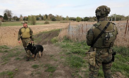 Patrol Straży Granicznej przy polsko-białoruskiej granicy