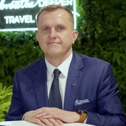 zdjęcie z Marcin Płachno, dyrektorem Zagranicznego Ośrodka Polskiej Organizacji Turystycznej w Berli