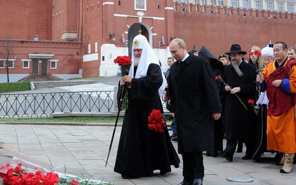 Władimir Putin z patriarchą Kiryłem