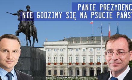 Plakat kampanii "Nie godzimy się na psucie państwa"
