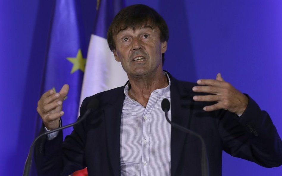 Minister ekologii we francuskim rządzie Nicolas Hulot