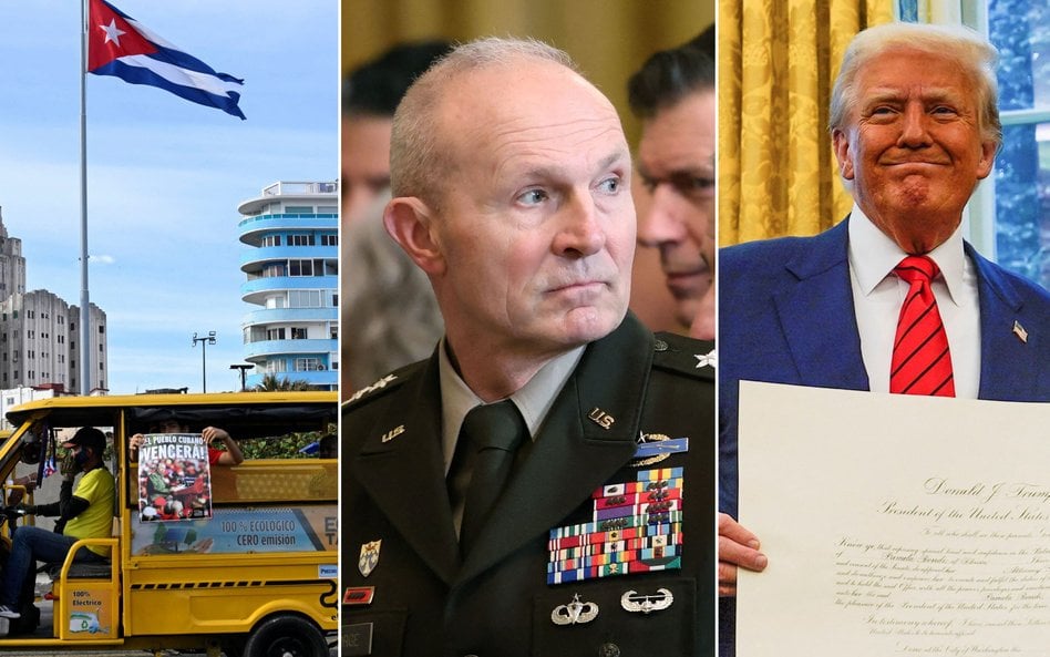 Władze Kuby uwolniły 2 010 więźniów, gen. Randy George został odwołany ze stanowiska, Donald Trump w