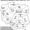 Mapa pomocy regionalnej w latach 2007 - 2013
