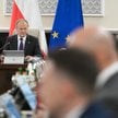 Premier Donald Tusk na posiedzeniu rządu w KPRM w Warszawie