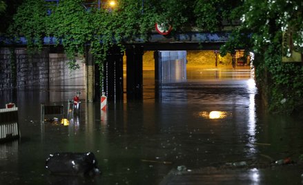 Ulewy w Małopolsce. Krakowski Bieżanów znów pod wodą