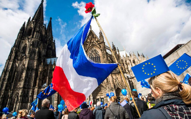 W dniu francuskich wyborów w niemieckiej Kolonii odbyła się prounijna demonstracja.