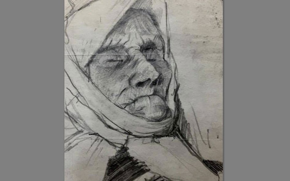 Portret babci Hanny Czemiel w trumnie, 1974